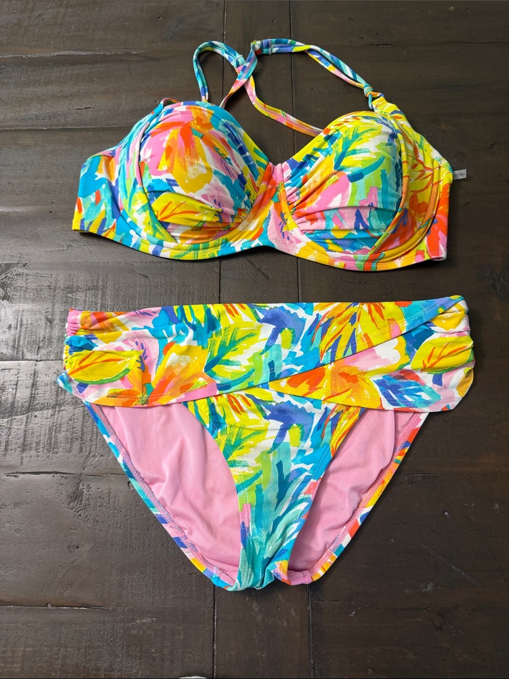 Bleu Rod Beattie Bright Tropical Two-Piece Bikini Set - Multicolor Floral